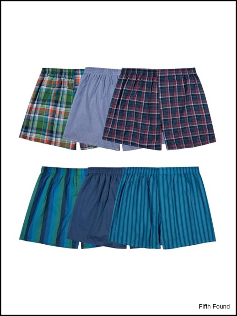 Men's Tag Free Woven Boxer Shorts Relaxed Fit Moisture Wicking 6 Pack
